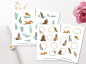 Preview: Tiere Sticker Set